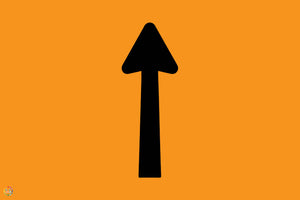 Temporary Hazard Marker Arrow Sign