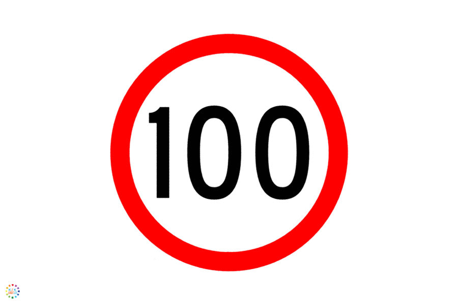 100KM Speed Limit Sign| K2K Signs Australia