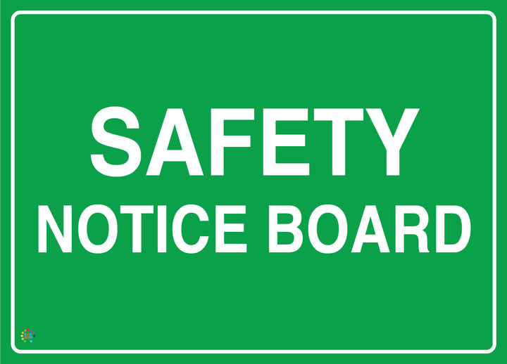 Safety Notice Board Sign