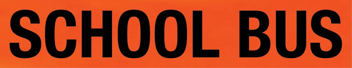School Bus Sign - Fluro Orange Class 1 Reflective