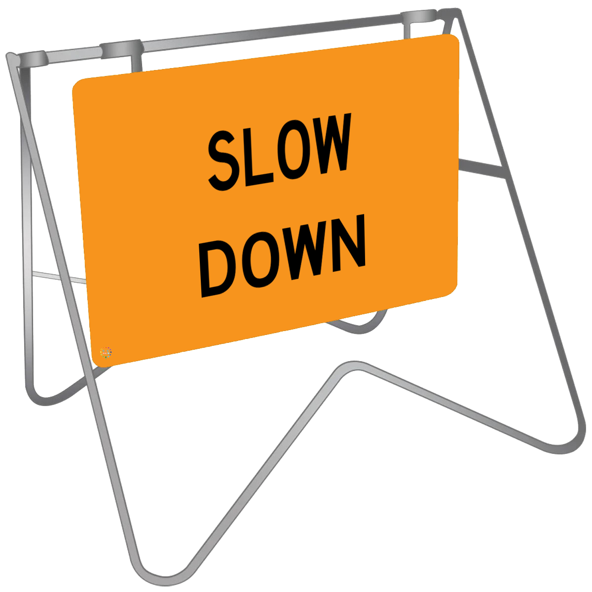Slow Down - Swing Stand & Sign | K2K Signs Australia