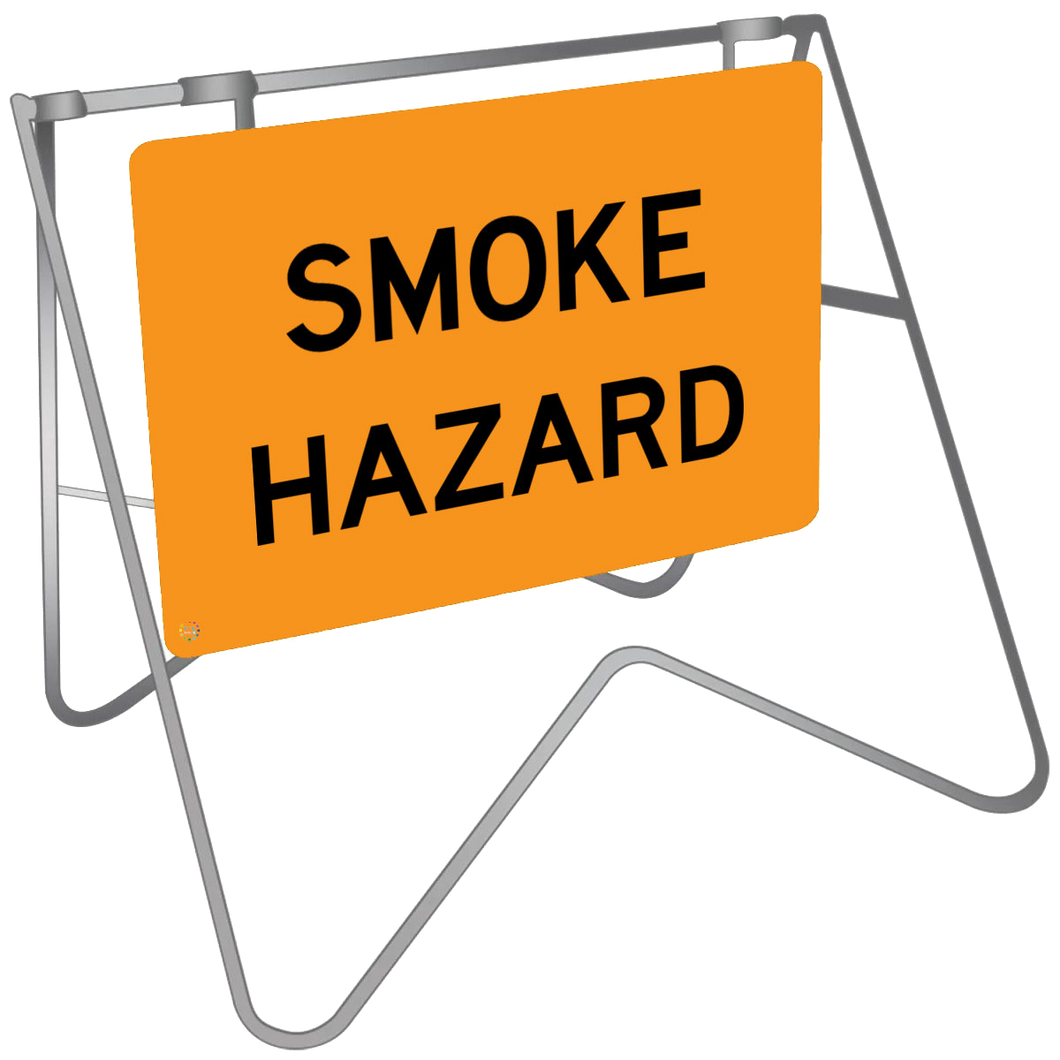 Smoke Hazard - Swing Stand & Sign