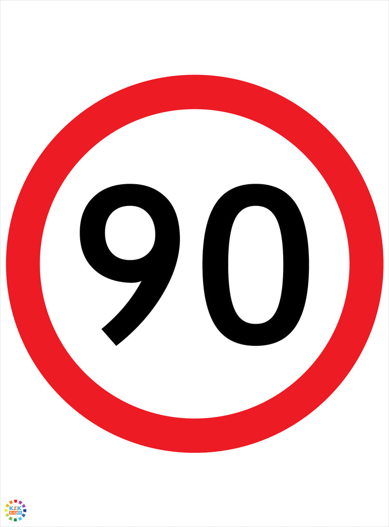 Speed Limit 90 Kph Signage | K2K Signs Australia
