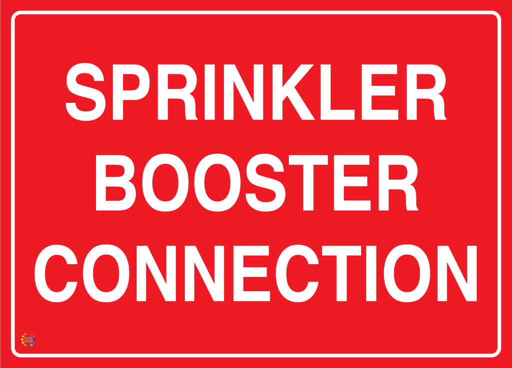 Sprinkler Booster Connection Sign | K2K Signs Australia