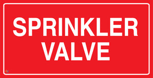 Sprinkler Valve Sign