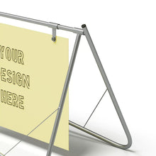 Load image into Gallery viewer, Swing Stand with Your Custom Text Sign Panel