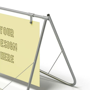Custom Printed Roadwork Sign with Swing Stand | Portable Stand and Sign ...