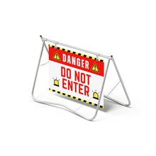 Load image into Gallery viewer, Swing Stand with Your Custom Text Sign Panel