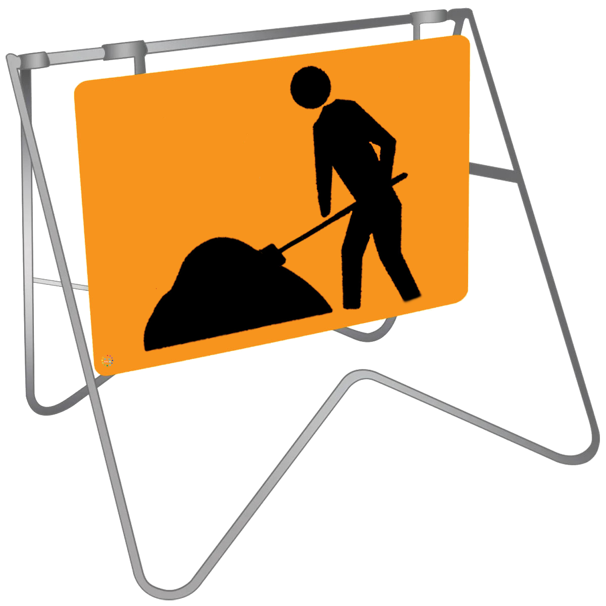 Symbolic Worker - Workman Ahead - Swing Stand & Sign | K2K Signs Australia