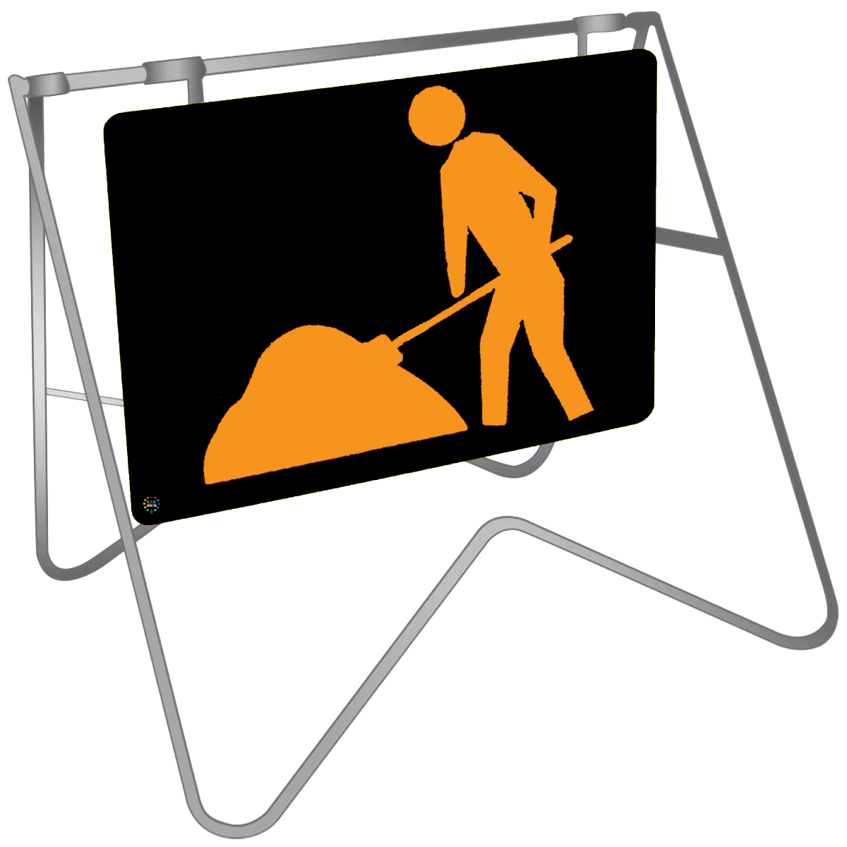 Symbolic Worker - Workman Ahead - Swing Stand & Signage | K2K Signs ...