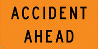 Multi Message Temporary Road Traffic Sign - <br/> Accident Ahead