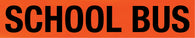 School Bus Warning Fluro Orange Class 1 Reflective Backing Sign
