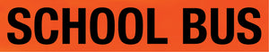 School Bus Warning Fluro Orange Class 1 Reflective Backing Sign