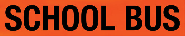 School Bus Warning Fluro Orange Class 1 Reflective Backing Sign