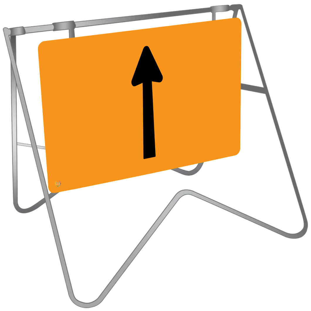 Temporary Hazard Marker Arrow - Swing Stand & Sign