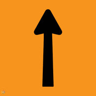 Temporary Hazard Marker Arrow Sign