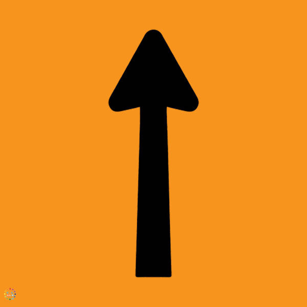 Temporary Hazard Marker Arrow Sign