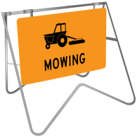 Tractor Grass Mowing - Swing Stand & Sign 