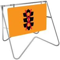 Traffic Signals Not Working - Swing Stand & Sign 