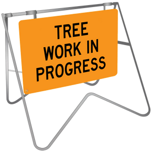 Tree Work In Progress - Swing Stand & Sign 