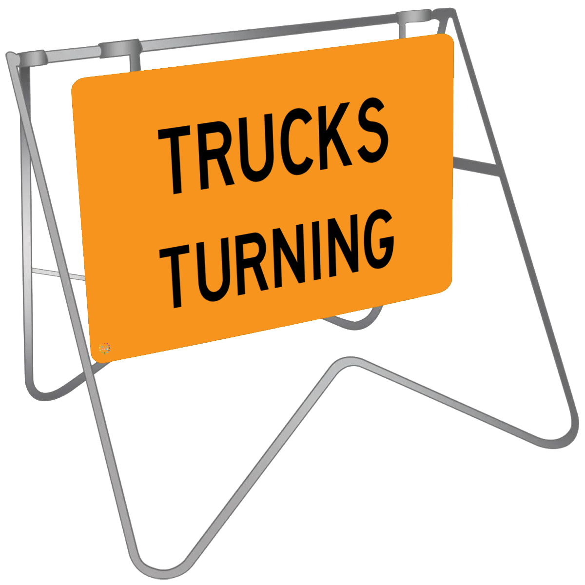 Trucks Turning - Swing Stand & Sign | K2K Signs Australia