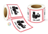 Lithium Battery Mark Labels UN 3480 - 120mm (W) x 110mm (H) Label Roll