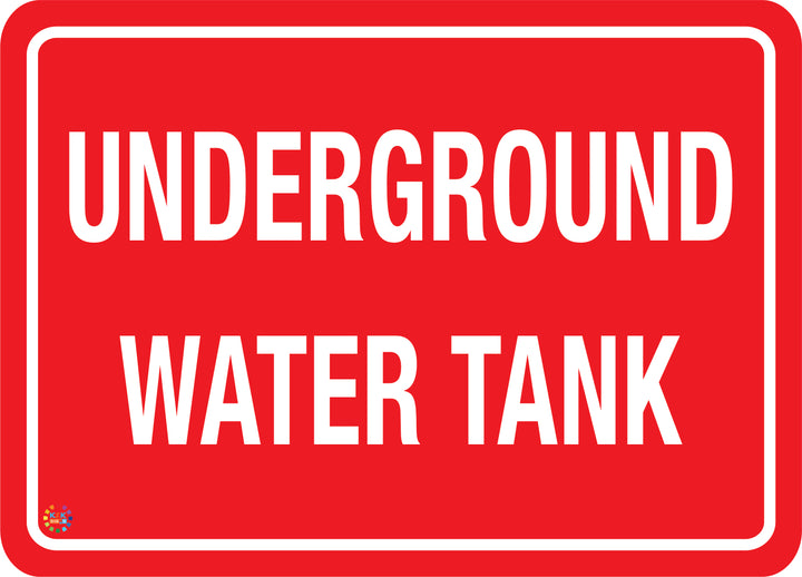 Underground Water Tank Sign