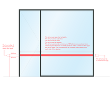 Load image into Gallery viewer, Window Glass Visual Glazing Safety Marking Strip