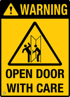 Warning- Open Door with Care