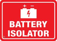Battery Isolator Sign