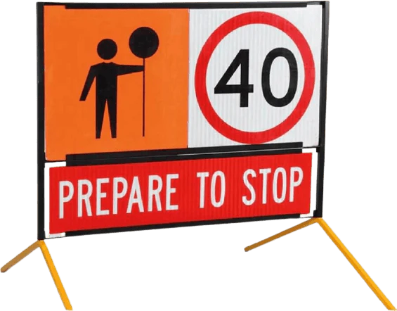 Multi Message Temporary Road Work Signs