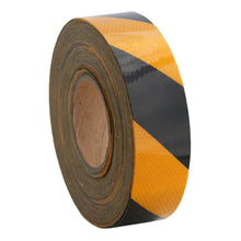 Load image into Gallery viewer, Class 1 - Diamond Grade Prismatic Reflective Hazard Chevron Tape Roll - Black/Yellow