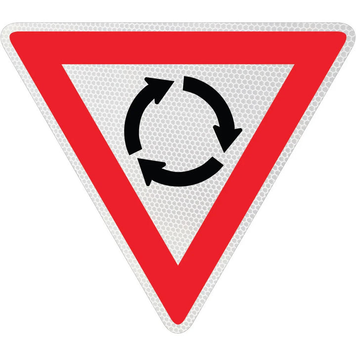 Roundabout Regulatory Road/Traffic Sign
