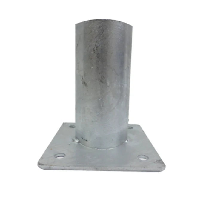 Surface Mount Sleeve / Flange for Sign Post – Base Plate Bolted Footing