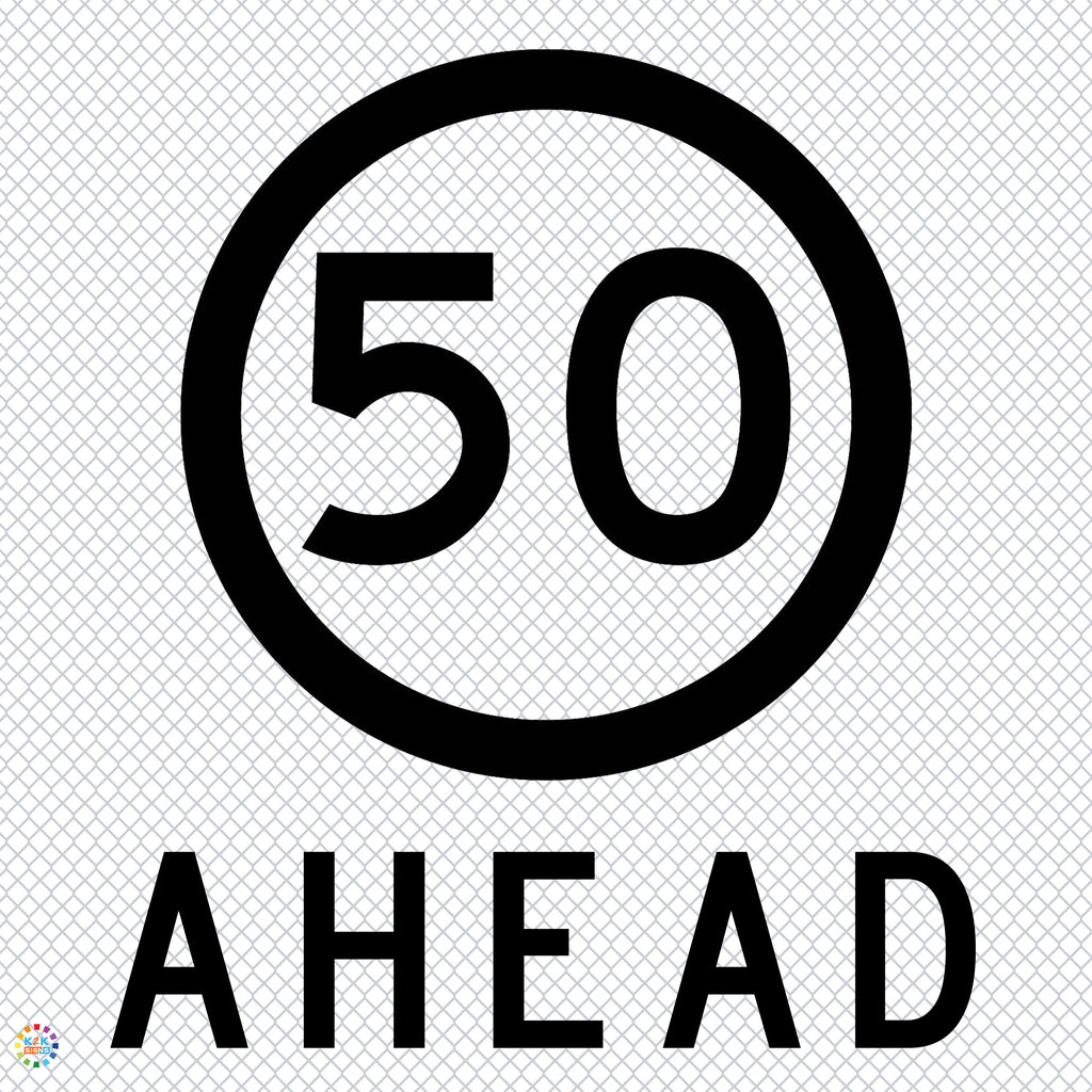 50KM Speed Ahead - Multi Message Temporary Road Traffic Signage | K2K ...