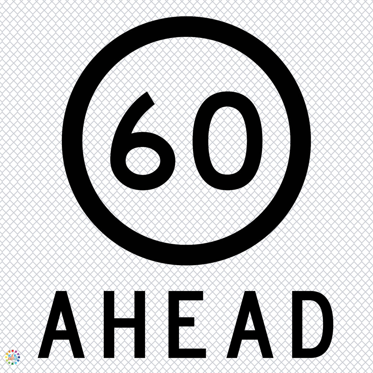 60KM Speed Ahead - Multi Message Temporary Road Traffic Signage | K2K ...