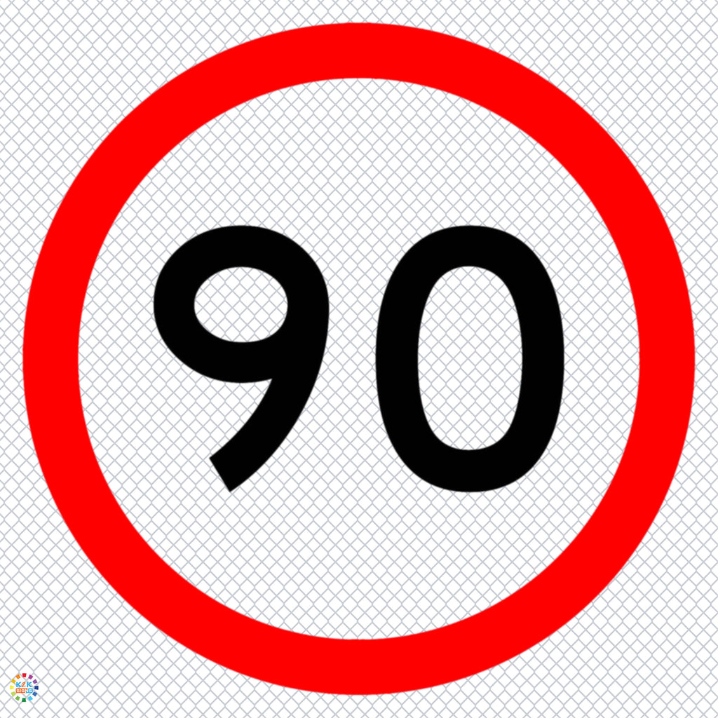 Temp Multi Message Sign 90KM Speed - Multi Message Temporary Road Traffic Sign | K2K Signs ...