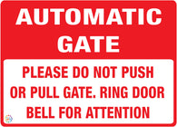 Automatic Gate - Ring Door Bell For Attention