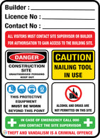 Builder Construction Site Sign