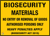 Biosecurity Materials