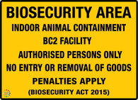Biosecurity Area</br>Indoor Animal Containment</br>Bc2 Facility
