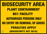 Biosecurity Area Plant Containment Bc1 Facility