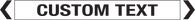 Black Text On White Background- Pipe  Marker Sign
