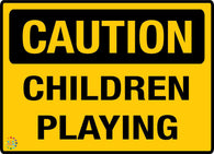 Caution - Children Playing Sign
