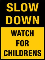 Slow Down Watch For Childrens
