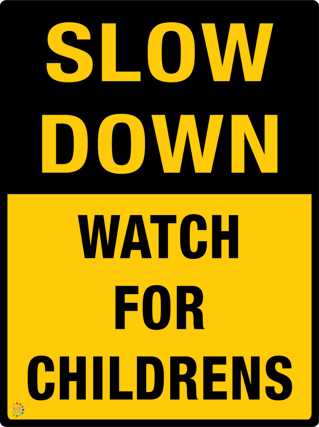 Slow Down Watch For Childrens