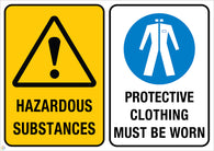 Hazardous Substances - Protective Clothing Must Be Worn