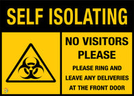 Self Isolating<br/>No Visitors Please
