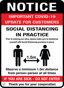 Notice Social Distancing In Practice