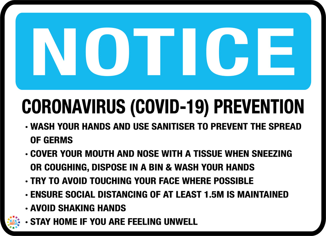 Notice Corona Virus